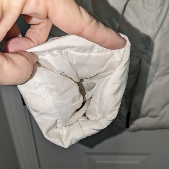 A.n.a A new approach white puffer winter coat zipper pockets Ladies Medium - Picture 11 of 11